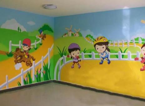 新化幼儿园墙体彩绘制作流程及注意事项