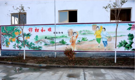 新化乡镇文化墙 乡风文明焕发新活力